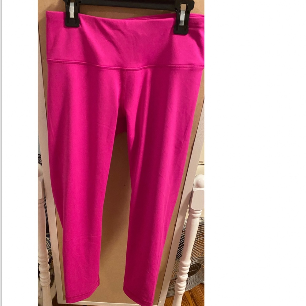 Pink Cropped Leggings